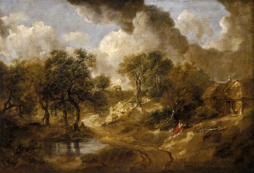 Thomas Gainsborough Landscape in Suffolk oil painting image